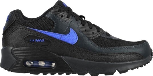 Nike Sneaker Air Max 90 Mesh Svart/Blå/Grå Barn størrelse 38