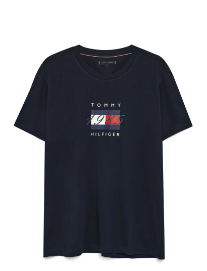Tommy Hilfiger Linear Flag Graphic Tee - Navy - M Tommy Hilfiger Linear Flag Graphic Tee - Navy - M