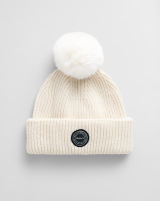 Teen Girls Pom Pom Beanie CREAM SM