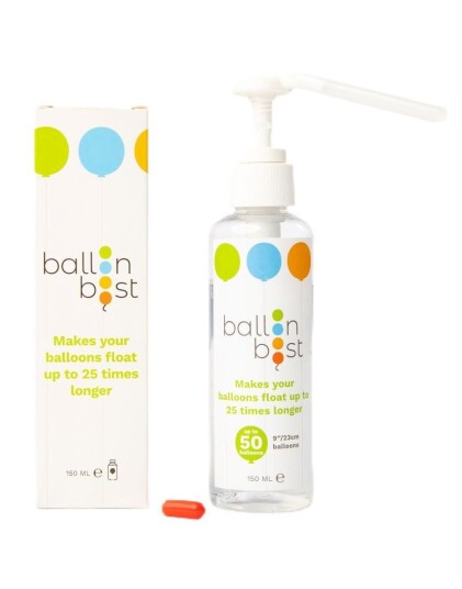 Balloon Boost Hi float Ballongvæske for Heliumballonger Som Forlenger Svevetiden 150 ml
