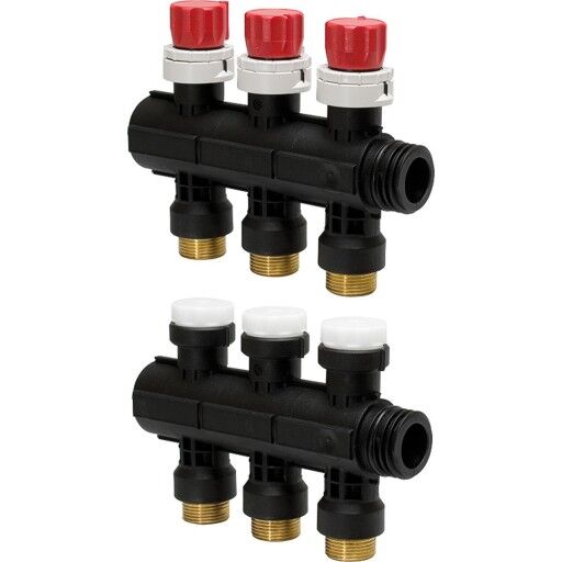 Uponor Vario PLUS Fordeler Q&E, 6 kurser 6 x 17x2,0 mm