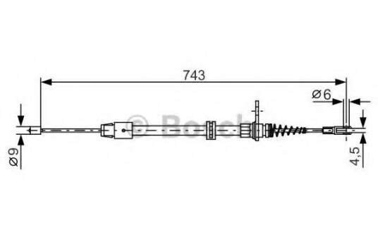 Bremsewire BOSCH 1 987 482 329 Bremsewire BOSCH 1 987 482 329