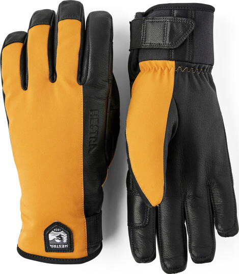 Hestra Flextron Motion Short 5 Finger Mustard/Black 7 Hestra Flextron Motion Short 5 Finger Mustard/Black 7