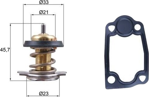 Termostat MAHLE ORIGINAL TX 266 79D