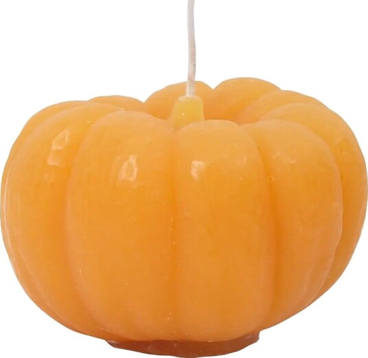 Broste Copenhagen Pumpkin Figure Candle ORANGE Ø 8.6 cm