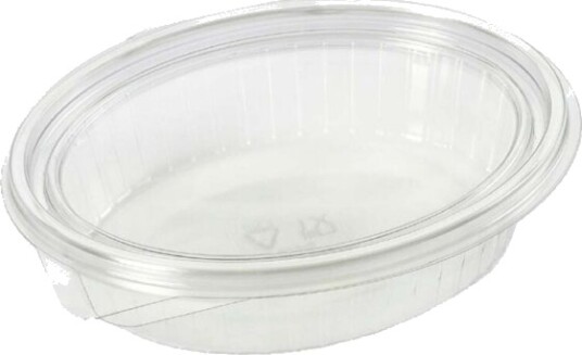 Plastbakke Plus Pack Clearshow Rektangulær Kapacitet 760Ml,204X166x52mm Rpet Transparent M/Hængsl