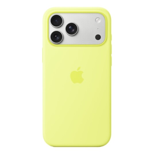 Apple iPhone 17 Pro Max Rugged Silikondeksel MagSafe Neongul Apple iPhone 17 Pro Max Rugged Silikondeksel MagSafe Neongul