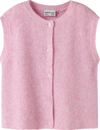 Name It Nkfoanja Loose Knit Vest Pink 134 140 Name It Nkfoanja Loose Knit Vest Pink 134 140
