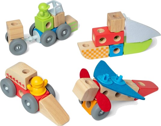Blockables Kjøretøy Byggesett 2+ År 54 Deler Blockables Kjøretøy Byggesett 2+ År 54 Deler
