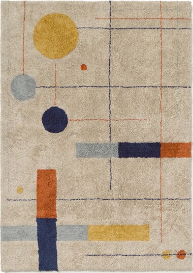 Lorena Canals Vaskbart Teppe Geometriske Former 120x160