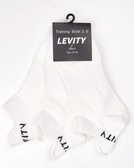 LEVITY 3-pack Training Sock 2.0 White - 35-38