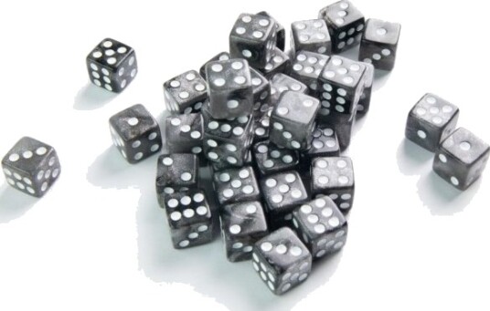 Gamegenic Galaxy Serien D6 Terningesett 12 Mm Moon