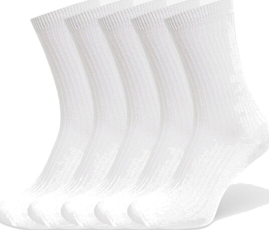 Enkel Studio Ribbed Bamboo Sock 5Pk Eslilly WHITE 37-41