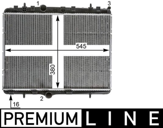 MAHLE CR 2014 000P Radiator, motorkjøling