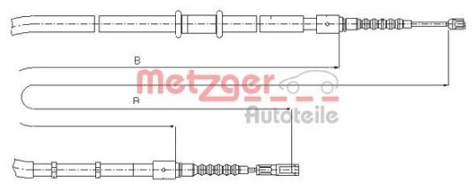 Bremsewire METZGER 10.7545