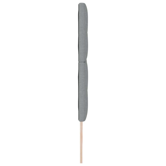 Hodegavl Med Knapper Lysegrå 180 cm Stoff