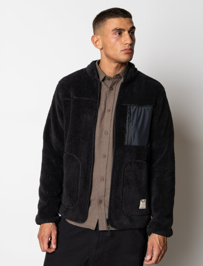 Fat Moose Wood Fleece Jacket - Black - XL Fat Moose Wood Fleece Jacket - Black - XL