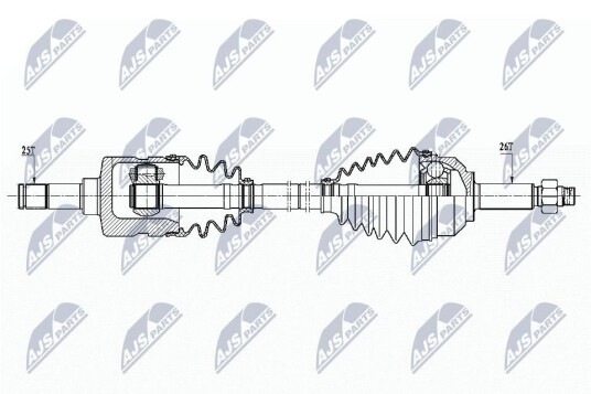 Nty Drivaksel NTY NPW CH 104 Nty Drivaksel NTY NPW CH 104