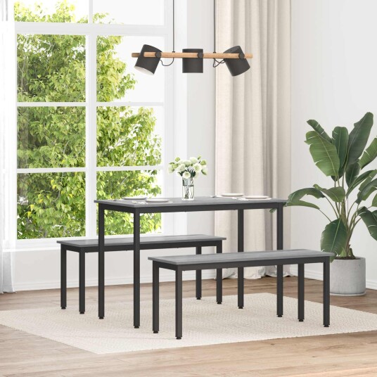 vidaXL benk Grå Sonoma 110 x 35 x 45 cm Konstruert tre