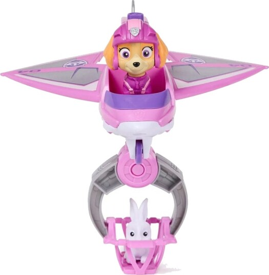 Paw Patrol Air Rescue Skye Lekebil med Figur - Rosa Hvit Plast