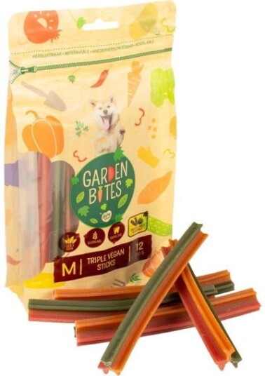 Duvo+ Garden Bites Veganske Dentaltyggpinner M 12 St