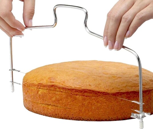 24Hshop Justerbar kakebunnskjærer i rustfritt stål