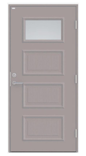 Ytterdør Diplomat Signe Klart Glass