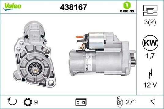 VALEO 438167 Starter
