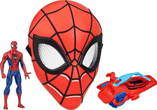 Hasbro Marvel Spider Man Web Action Legesett Med Maske Figur Og Web Slinger 5+ År
