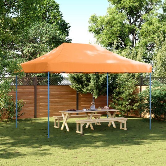 Sammenleggbart partytelt pop-up oransje 410x279x315 cm 4005009