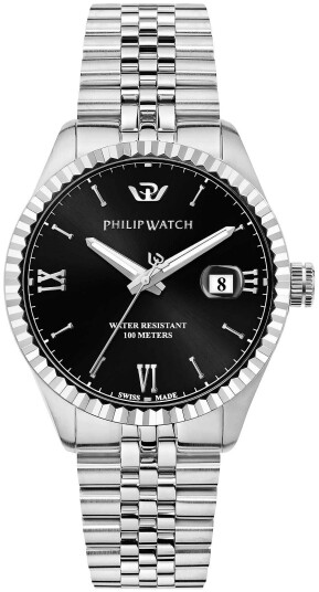 Philip Watch Herreklokke R8253597076 Caribe Sort/Stål Ø41 mm
