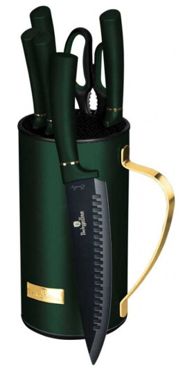 Berlingerhaus Berlinger Haus Bh-2580 Kniv Sett Rustfritt Stål Sort Grønn Grep Som Ikke Glir Berlingerhaus Berlinger Haus Bh-2580 Kniv Sett Rustfritt Stål Sort Grønn Grep Som Ikke Glir