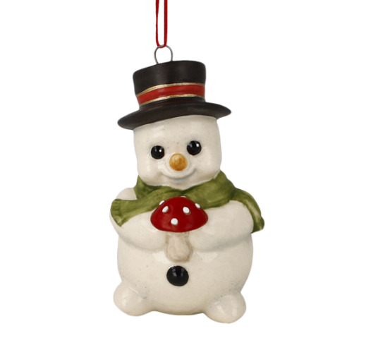 Snømann ornament Rudi 5 cm Snømann ornament Rudi 5 cm