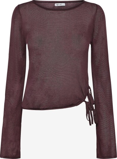 Mango Teen Knit Jumper With Opening Detail DARK RED XS