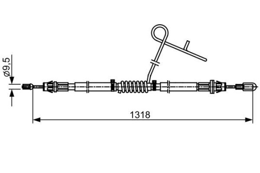 Bremsewire BOSCH 1 987 482 559 Bremsewire BOSCH 1 987 482 559
