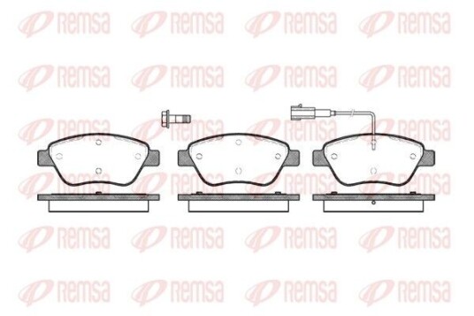 Bremseklosser REMSA 0858.01 Bremseklosser REMSA 0858.01