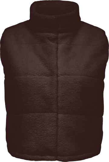 ONLY Carmakoma Carsandra Teddy Waistcoat Otw Noos Brown 42 44