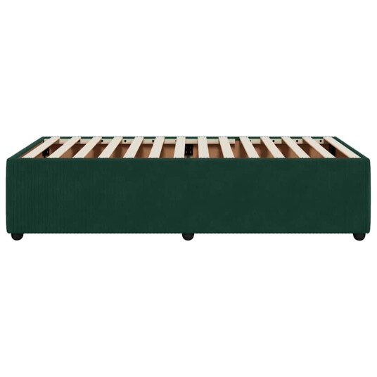 Sengeramme mørkegrønn 90x200 cm fløyel 3284985