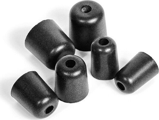 ISOtunes Trilogy Foam Replacement Eartips (5 Pair Pack) White M, Mixed