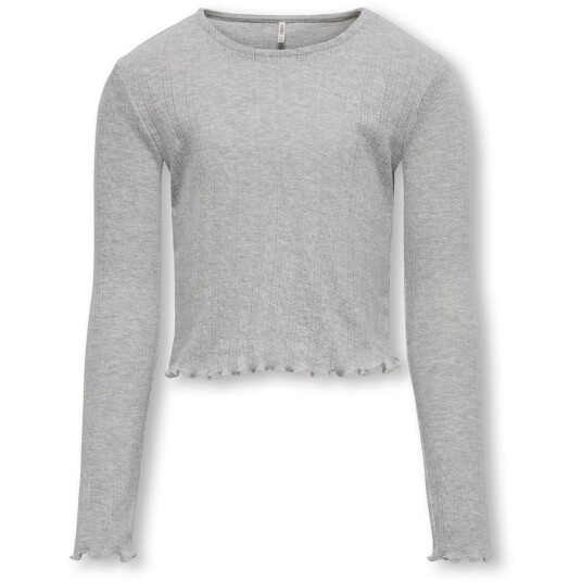 kids ONLY Light Grey Melange Carlotta Topp 110-116