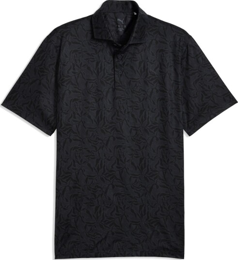 Puma Cloudspun Marine Botanical - Lc Svart Golf pologenser herre Black Medium