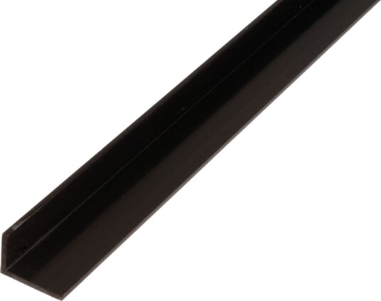Alberts Profil Vinkel PVC Sort 40x10x2/2.6m