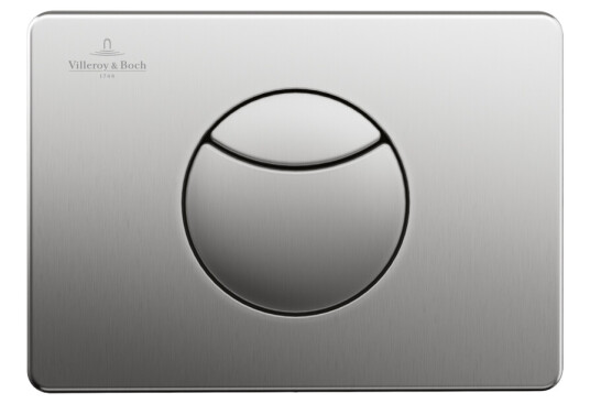 VILLEROY & BOCH VICONNECT E100 TRYKKPLATE RUND RUSTFRITT ALUMINIUM VILLEROY & BOCH VICONNECT E100 TRYKKPLATE RUND RUSTFRITT ALUMINIUM