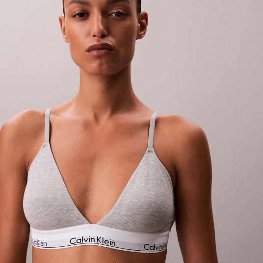 Calvin Klein Underwear Triangel BH Lightly Lined Triangle Grå Calvin Klein Underwear Triangel BH Lightly Lined Triangle Grå