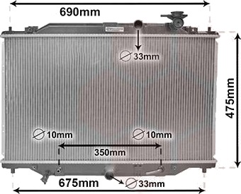 VAN WEZEL 27002274 Radiator motorkjøling VAN WEZEL 27002274 Radiator motorkjøling