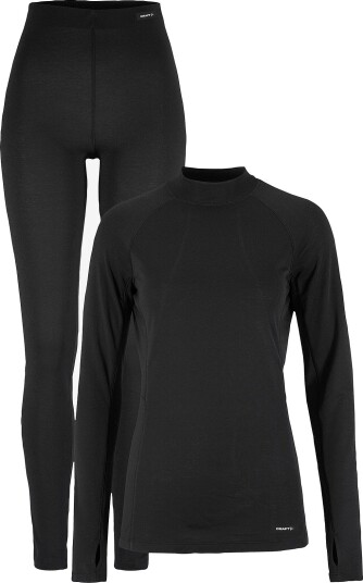 Craft Thermal Baselayer Set 2 W for Damer - Svart
