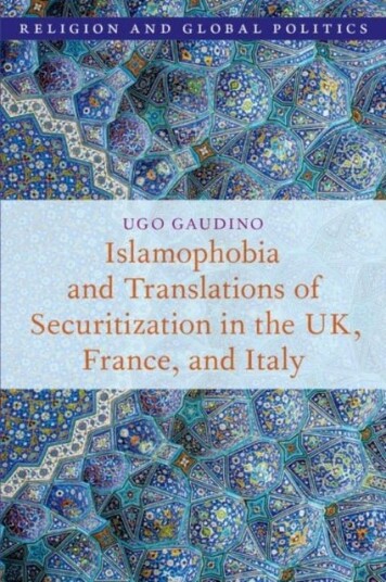 Islamophobia and Translations of Securitization in the UK France and Italy