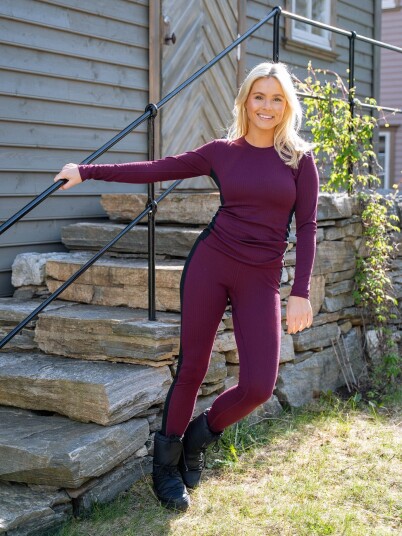 Twentyfour Aurora Baselayer Sett Burgunder 42
