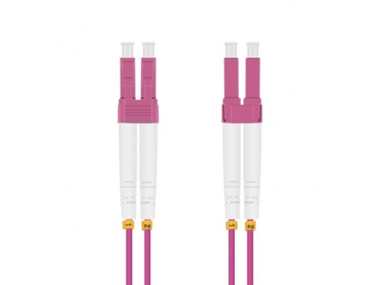 Helos - Patch-Kabel - Lc Multi-Mode (M) Zu Lc Multi-Mode (M) - 1.5 M - Glasfaser - Duplex - 50/125 Mikrometer - Om4 - Erikaviolett