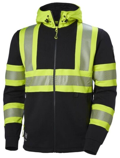 Helly Hansen Workwear ICU 79273 369 Hettegenser varsel svart/gul Str. L Klær Helly Hansen Workwear ICU 79273 369 Hettegenser varsel svart/gul Str. L Klær